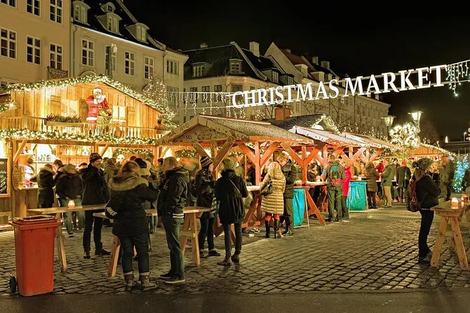 Copenhagen Private Christmas Walking Tour with Gløgg - Stork Fountain, pastries, and winter street scenes