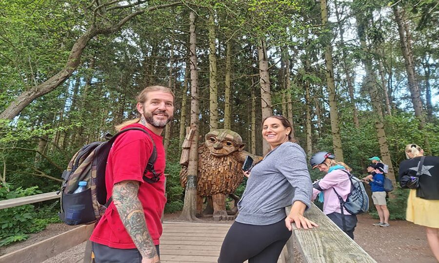 Copenhagen: Private Forgotten Giants E-Bike Treasure Hunt - Glostrup: the first proper stretch of the hunt