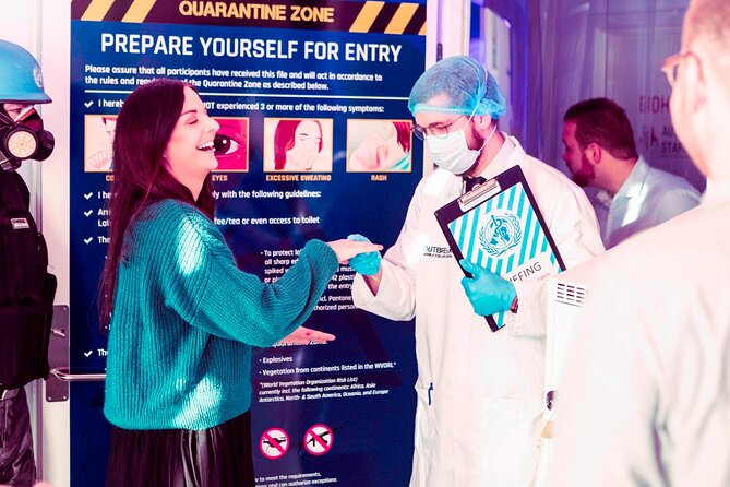 Outbreak Escape Room - The game master can shape the whole visit